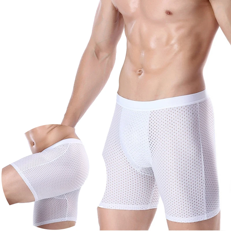 Underpants Mesh Long Leg Brief Viscose Underwear for Men Pants Fitness Underpants
Underpants Mesh Long Leg Brief Viscose Underwear for Men Pants Fitness Underpants