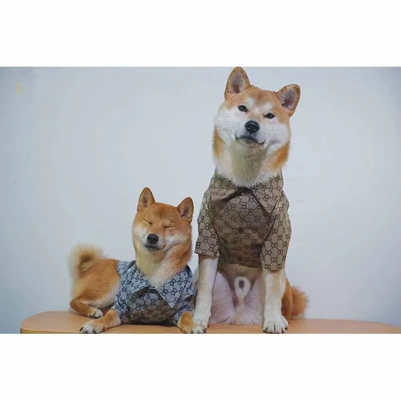 Luxury Dog Clothes Big dog shirt cute printing golden retriever schnauzer cat small medium dog spring and autumn pet shirt
Luxury Dog Clothes Big dog shirt cute printing golden retriever schnauzer cat small medium dog spring and autumn pet shirt