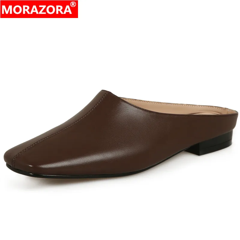 Женские босоножки без шнуровки MORAZORA, черные однотонные босоножки из натуральной кожи на низком каблуке, лето 2022
Женские босоножки без шнуровки MORAZORA, черные однотонные босоножки из натуральной кожи на низком каблуке, лето 2022