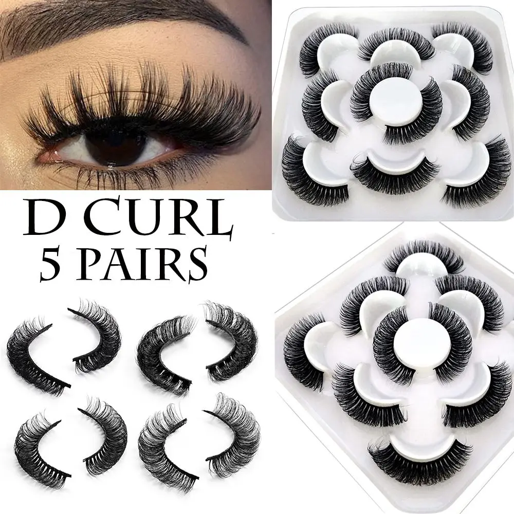 SKONHED 5Pairs D Curl Fluffy 3D Mink Eyelashes Short Lashes Eyelash Extension Mix Style Handmade Cruelty-free
SKONHED 5Pairs D Curl Fluffy 3D Mink Eyelashes Short Lashes Eyelash Extension Mix Style Handmade Cruelty-free