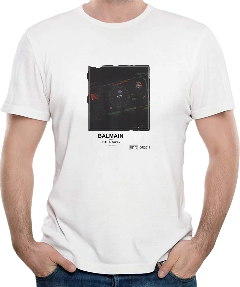 Balmain T-shirt Men's Unisex Letter Printed Round Neck Short Sleeve All-match Tops & Tees
Balmain T-shirt Men's Unisex Letter Printed Round Neck Short Sleeve All-match Tops & Tees