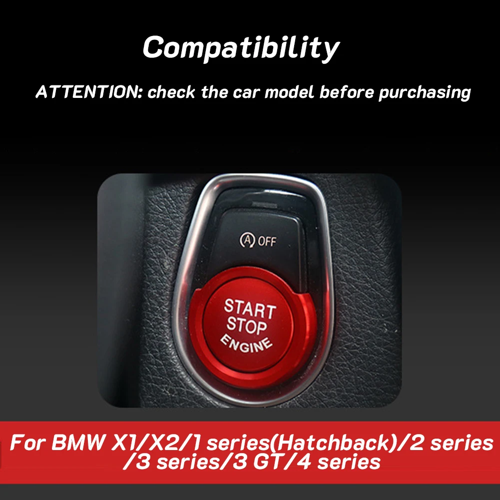 For BMW 1 2 3 4 Series GT X1 X2 Car Engine Start Button Stickers Ignition Key Ring Trim Cover
For BMW 1 2 3 4 Series GT X1 X2 Car Engine Start Button Stickers Ignition Key Ring Trim Cover