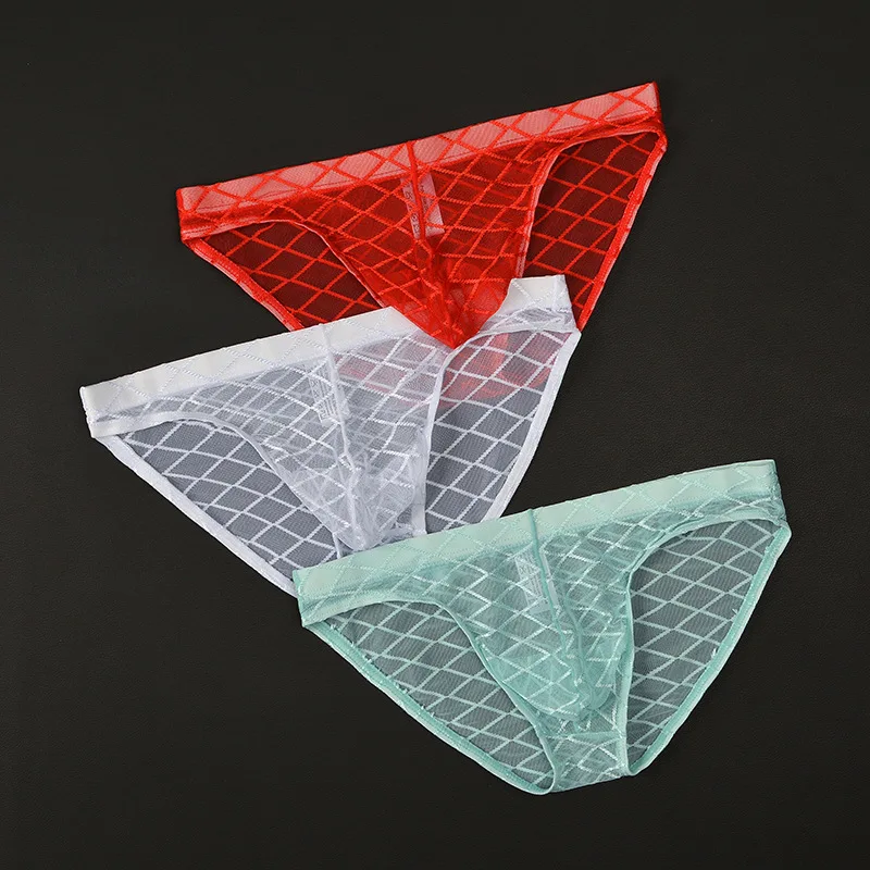Men Sexy Sheer Mesh Bulge Pouch Briefs Underwear Mens Low Waist Ultra-thin Panties Male Transparent Breathable Underpants Cuecas
Men Sexy Sheer Mesh Bulge Pouch Briefs Underwear Mens Low Waist Ultra-thin Panties Male Transparent Breathable Underpants Cuecas