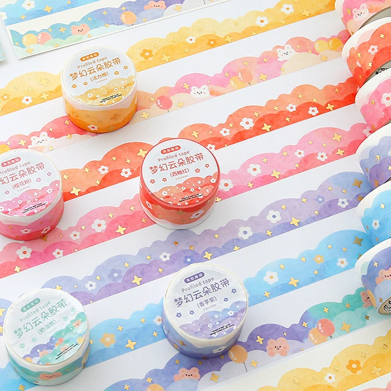 1Pc Colorful Decorative Washi Tape Hand Account Material Pastel Clouds Journals Pages Scene Collage DIY Art Crafts Masking Tape
1Pc Colorful Decorative Washi Tape Hand Account Material Pastel Clouds Journals Pages Scene Collage DIY Art Crafts Masking Tape