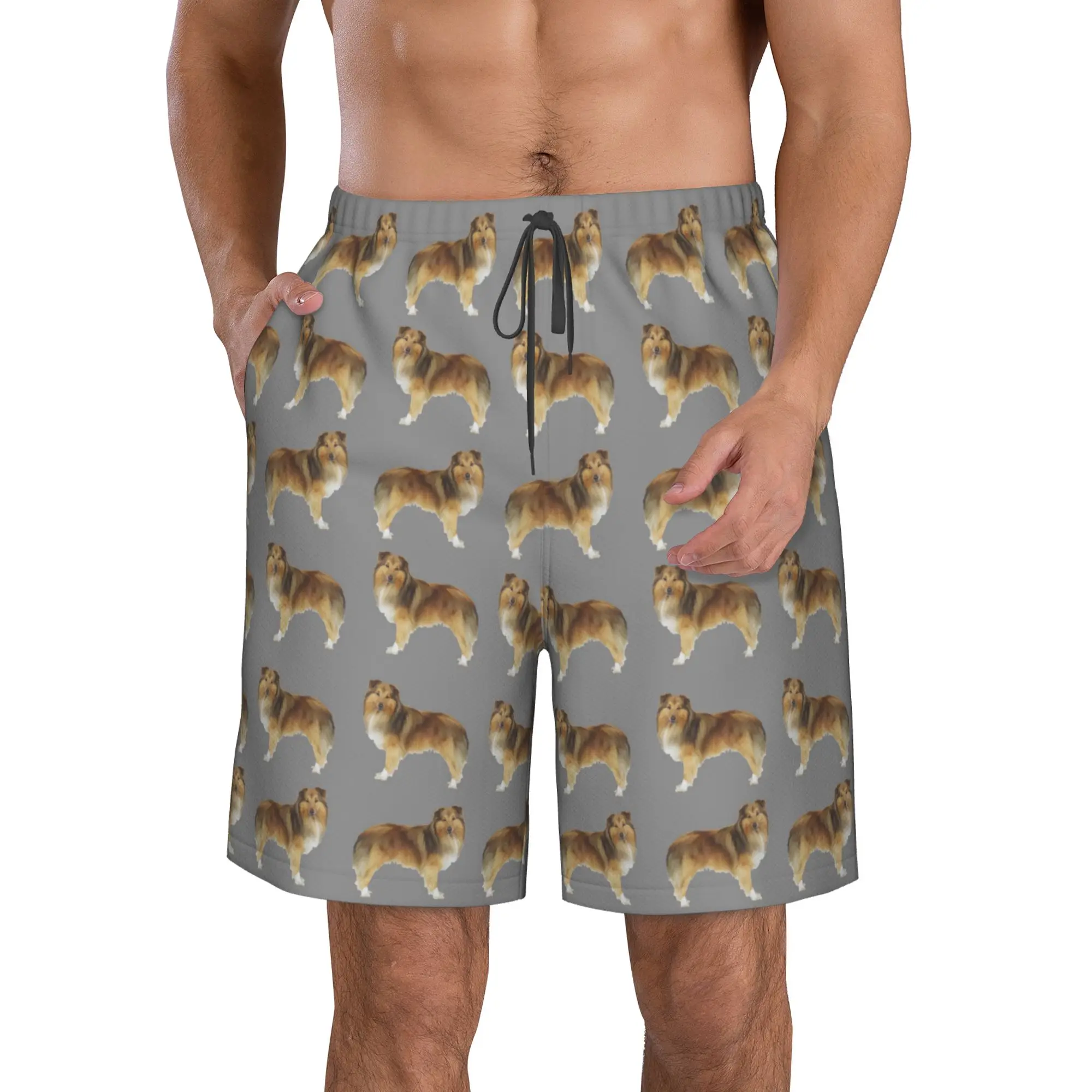 Scotland Shepherd Dog Swim Trunks Men Quick Dry Swim Shorts Stretch Water Beach Shorts with Compression Liner Zipper Pocket S 
Scotland Shepherd Dog Swim Trunks Men Quick Dry Swim Shorts Stretch Water Beach Shorts with Compression Liner Zipper Pocket S