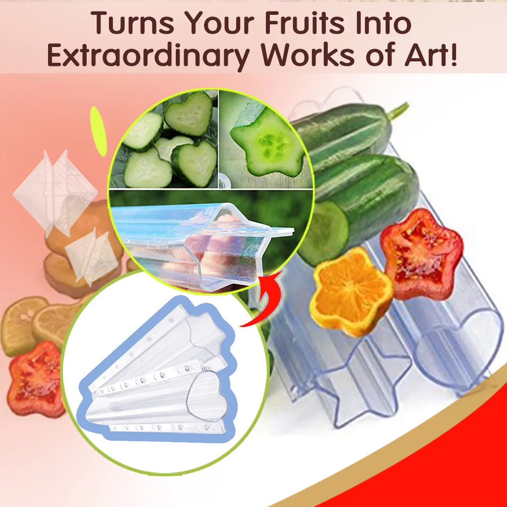 Magic Pentagram Heart-shaped Cucumber Fruit Shaping Growth Molds Fruit And Vegetable Deformation Mould Cooking Tools
Magic Pentagram Heart-shaped Cucumber Fruit Shaping Growth Molds Fruit And Vegetable Deformation Mould Cooking Tools