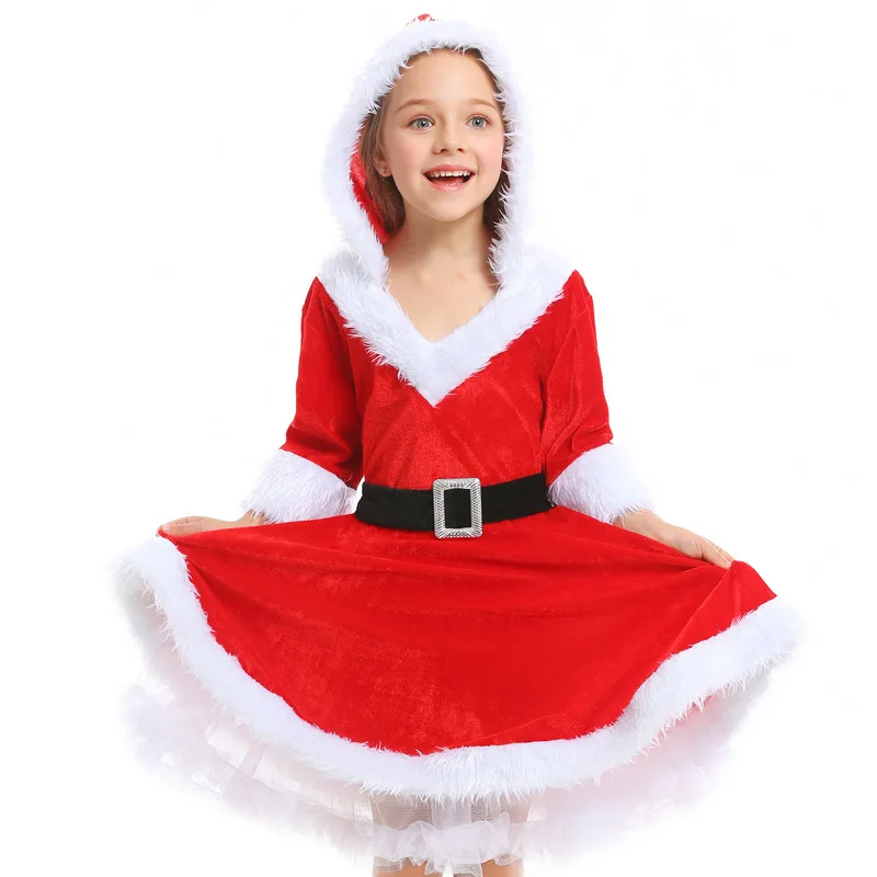 Christmas Girls Costume Adult Kids Family Wear Halloween Coscosplay Red Santa Claus Puffy Dress
Christmas Girls Costume Adult Kids Family Wear Halloween Coscosplay Red Santa Claus Puffy Dress
