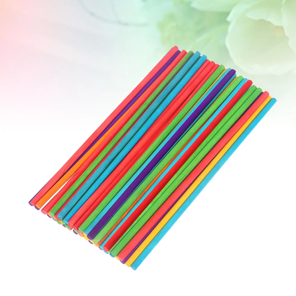 50pcs Round Wooden Sticks Colorful Wood Stick for Counting Projects Crafting Projects
50pcs Round Wooden Sticks Colorful Wood Stick for Counting Projects Crafting Projects