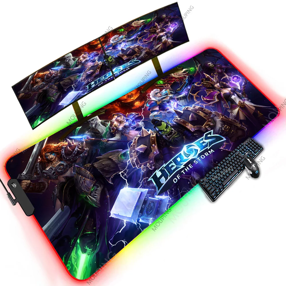 Heroes of The Storm Keyboard Anime Mouse Pad Gamer Tables Office Desks LED Desktop Computers Accessory Large Mats Gaming Rubber
Heroes of The Storm Keyboard Anime Mouse Pad Gamer Tables Office Desks LED Desktop Computers Accessory Large Mats Gaming Rubber