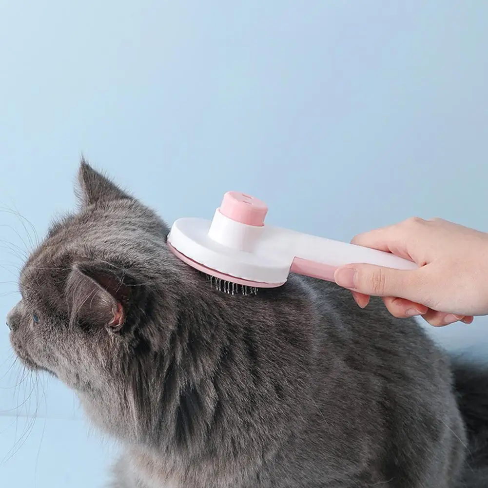 Pet Hair Removal Comb Stainless Steel Self Cleaning Brush Pet Grooming Tool Cat Accessories With Non-slip Handle
Pet Hair Removal Comb Stainless Steel Self Cleaning Brush Pet Grooming Tool Cat Accessories With Non-slip Handle