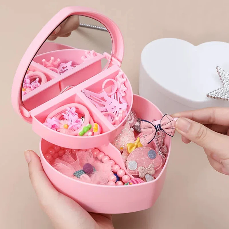 Jewelry Box with Heart Make Up Mirror Plastic Pink Jewelry Storage Organizer Display Case for Earrings Rings Bracelets Gift
Jewelry Box with Heart Make Up Mirror Plastic Pink Jewelry Storage Organizer Display Case for Earrings Rings Bracelets Gift