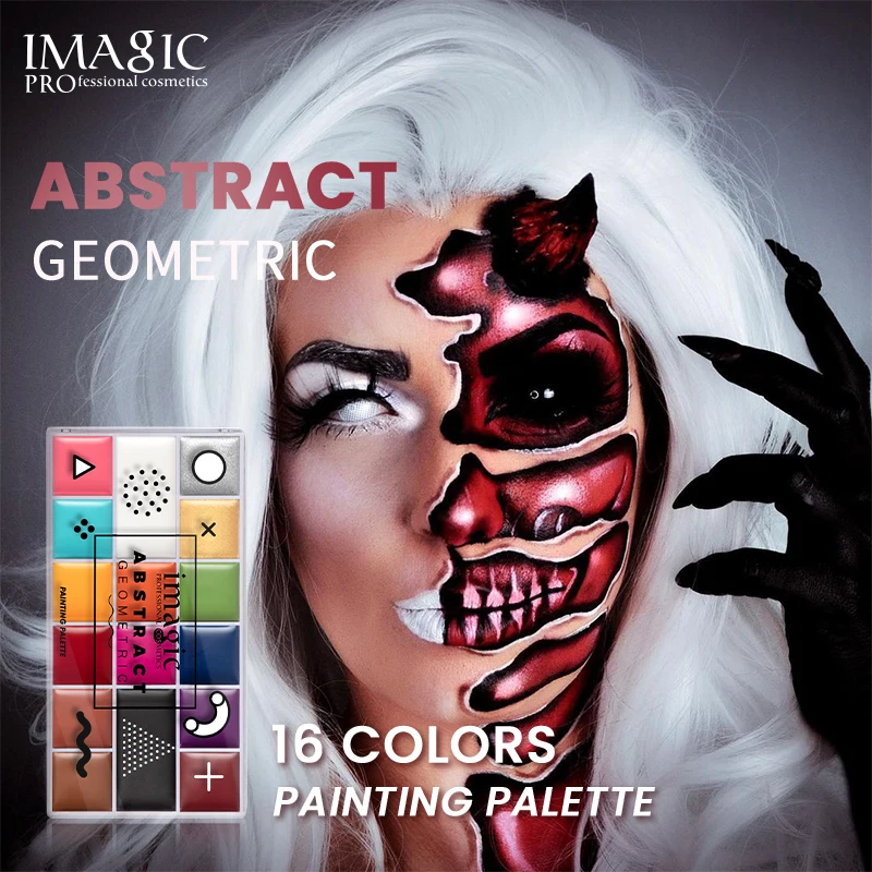 16Color Face Body Paint Water-Based Halloween Party Ball Game Fan Fancy Art Makeup Pigment Body Painting Cosmetic Tool Maquiagem
16Color Face Body Paint Water-Based Halloween Party Ball Game Fan Fancy Art Makeup Pigment Body Painting Cosmetic Tool Maquiagem