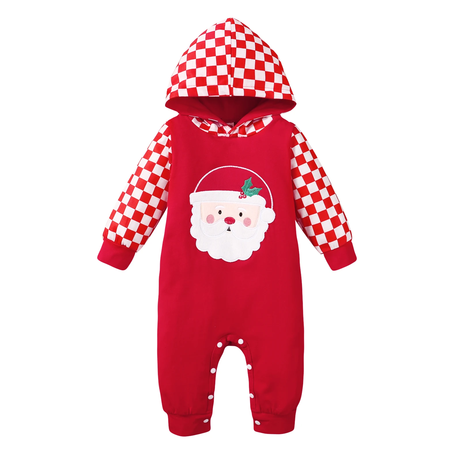 Wholesale Christmas Hoodie Baby Girl Boy One Piece Outfit Long Sleeve Santa Claus Baby Romper
Wholesale Christmas Hoodie Baby Girl Boy One Piece Outfit Long Sleeve Santa Claus Baby Romper