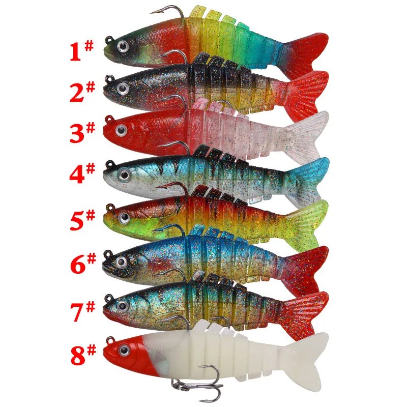 1PCS Wobblers Fishing Lure Multi-section Soft Bait 9cm 17.5g Artificial Slicone Lure Crankbait Perch Carp Fishing Tackle Bait
1PCS Wobblers Fishing Lure Multi-section Soft Bait 9cm 17.5g Artificial Slicone Lure Crankbait Perch Carp Fishing Tackle Bait