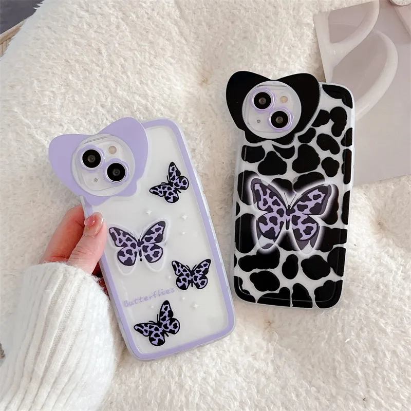 Fashion Cute Clear Creative Leopard Print Animal Butterfly Girl Phone Case For Iphone 13 12 11 Pro Max Anti-drop Soft Back Cover
Fashion Cute Clear Creative Leopard Print Animal Butterfly Girl Phone Case For Iphone 13 12 11 Pro Max Anti-drop Soft Back Cover