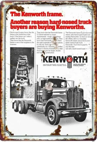 Металлическая вывеска Kewwoth Truck
Металлическая вывеска Kewwoth Truck