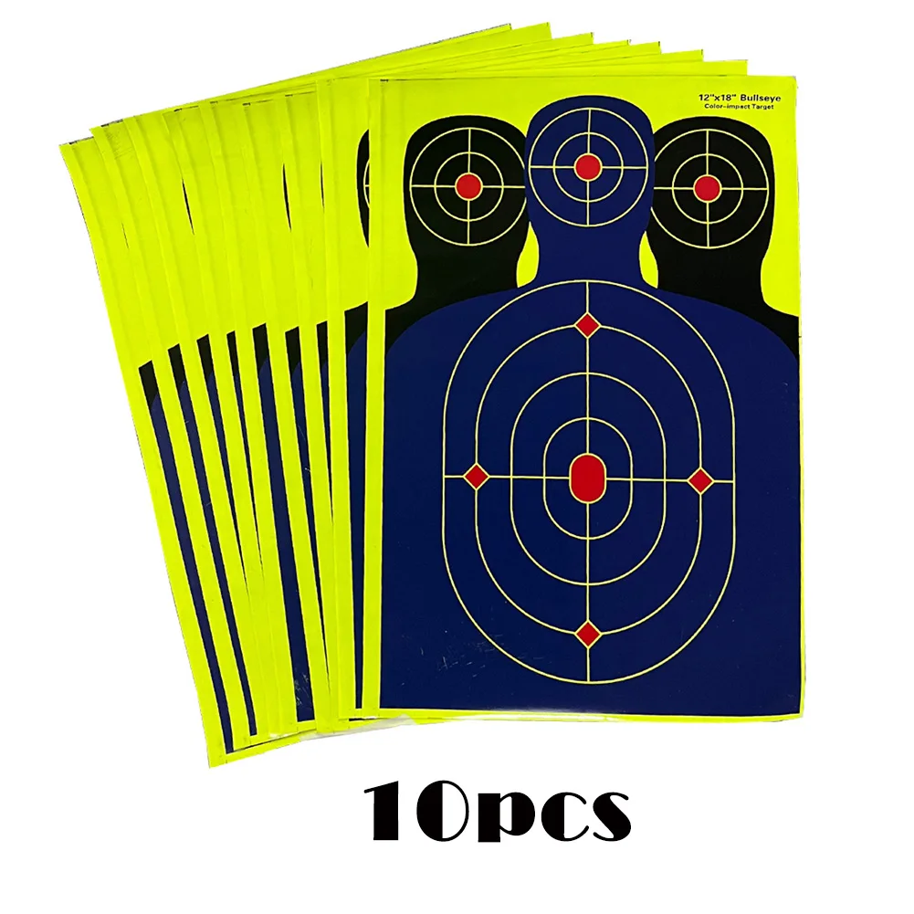 10pcs Shootings Target Paper 12\"x18\" Shots Range Targets Splatter Glow Reactive High-quality Durable Paper Targets Stickers
10pcs Shootings Target Paper 12\"x18\" Shots Range Targets Splatter Glow Reactive High-quality Durable Paper Targets Stickers