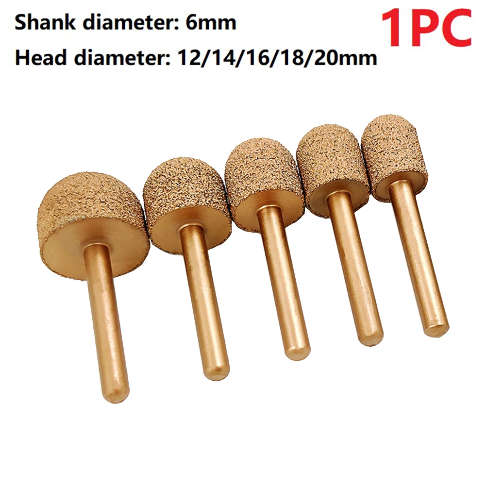 6MM Shank Vacuum Brazed Diamond Grinding Head Burrs Engraving Drill Bits For Stone Alloy Jade Peeling Carving Tool 100 Grit
6MM Shank Vacuum Brazed Diamond Grinding Head Burrs Engraving Drill Bits For Stone Alloy Jade Peeling Carving Tool 100 Grit