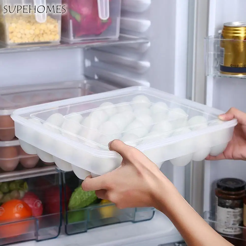 Durable Fresh-keeping Single-Layer with Lid Kitchen Accessories Odorless Non-toxic Eggs Tray Food Container Storage Box Egg Box
Durable Fresh-keeping Single-Layer with Lid Kitchen Accessories Odorless Non-toxic Eggs Tray Food Container Storage Box Egg Box