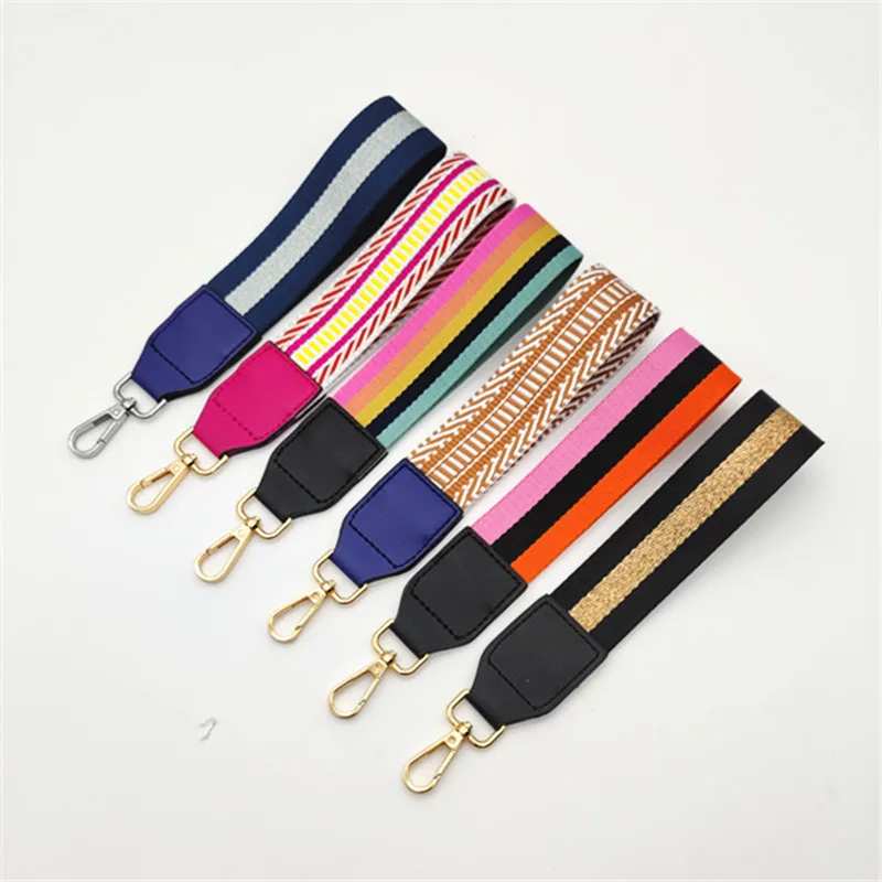 24cm Short Bag Strap Colorful Striped Bag Handle Purse Wrist Band Leather Webbing Clutch Bag Straps Bag Part Accessories
24cm Short Bag Strap Colorful Striped Bag Handle Purse Wrist Band Leather Webbing Clutch Bag Straps Bag Part Accessories