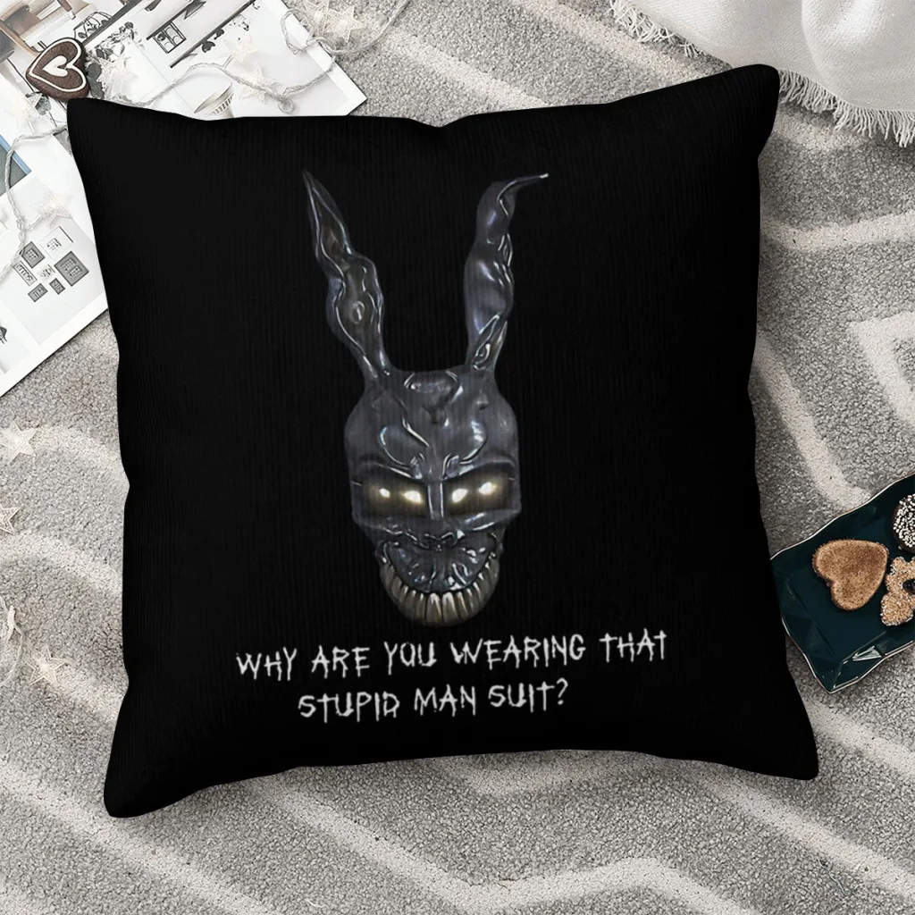 Donnie Darko Why Are You Wearing That Stupid Throw Pillow Case Donnie Darko Backpack Cojines Covers DIY Printed Soft Sofa Decor
Donnie Darko Why Are You Wearing That Stupid Throw Pillow Case Donnie Darko Backpack Cojines Covers DIY Printed Soft Sofa Decor