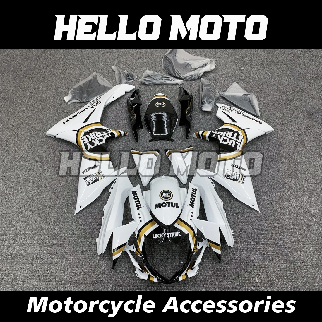 New ABS Injection Molding Motorcycle Fairings Kits Fit For L1 L2 L3 L4 L5 L6 L7 L8 L9 600/750cc 2011-2022 Bodywork Set
New ABS Injection Molding Motorcycle Fairings Kits Fit For L1 L2 L3 L4 L5 L6 L7 L8 L9 600/750cc 2011-2022 Bodywork Set