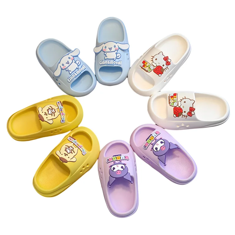 Kawaii Sanrio Kuromi Slippers Kids Anime Cartoon Hello Kitty Cinnamoroll My Melody Summer Non Slip Indoor Flip Flops Girl Gifts
Kawaii Sanrio Kuromi Slippers Kids Anime Cartoon Hello Kitty Cinnamoroll My Melody Summer Non Slip Indoor Flip Flops Girl Gifts