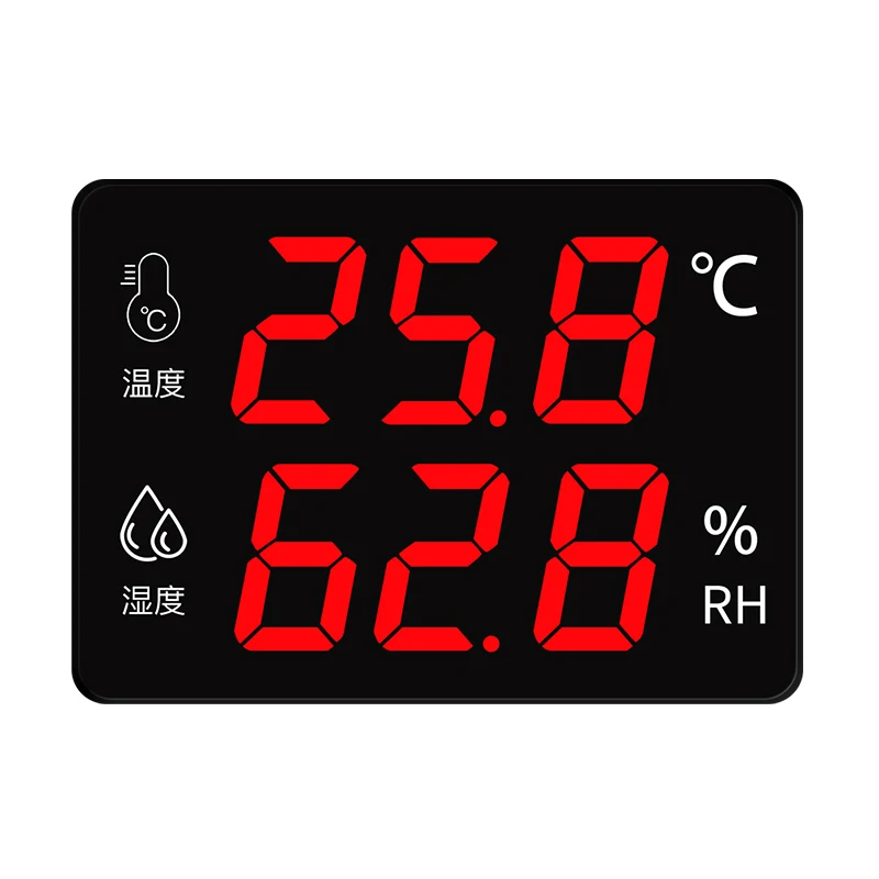 Digital Temperature Humidity Clock Indoor Big Electronic Thermometer Hydrometer Meter Wall-mounted
Digital Temperature Humidity Clock Indoor Big Electronic Thermometer Hydrometer Meter Wall-mounted