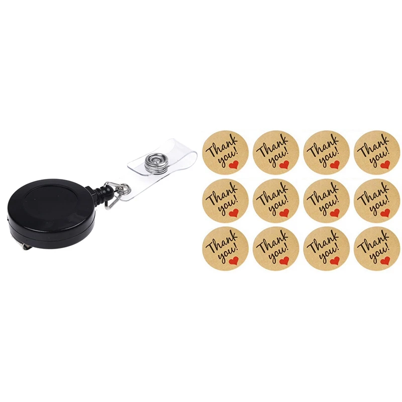 Recoil Retractable Yo Yo Key Ring PULL CHAIN Belt Clip With Vintage"Thank You" Heart Round Kraft Paper Seal Sticker
Recoil Retractable Yo Yo Key Ring PULL CHAIN Belt Clip With Vintage"Thank You" Heart Round Kraft Paper Seal Sticker