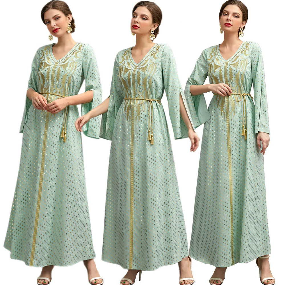 Women Embroidery Spring Summer Long Dress Islamic Abayas Arabic Clothing Muslim Dubai Caftan Jalabiya Moroccan Middle East Party
Women Embroidery Spring Summer Long Dress Islamic Abayas Arabic Clothing Muslim Dubai Caftan Jalabiya Moroccan Middle East Party
