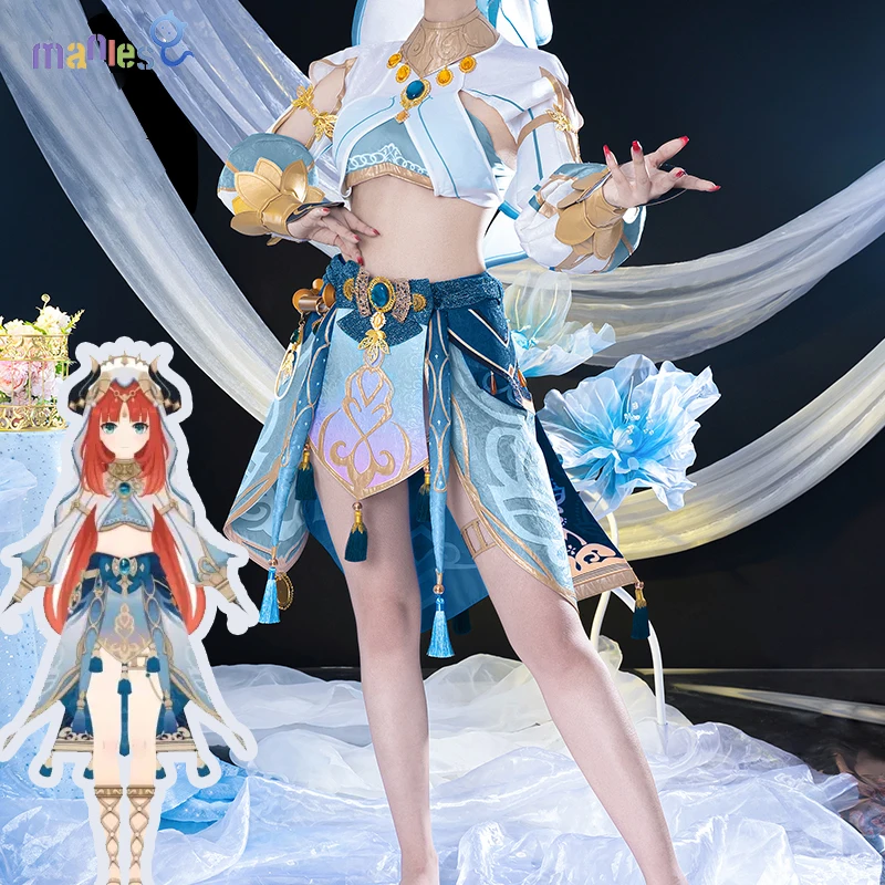 Женский маскарадный костюм Manles Nilou, костюм для косплея Genshin Impact Nilou, парик для Хэллоуина
Женский маскарадный костюм Manles Nilou, костюм для косплея Genshin Impact Nilou, парик для Хэллоуина