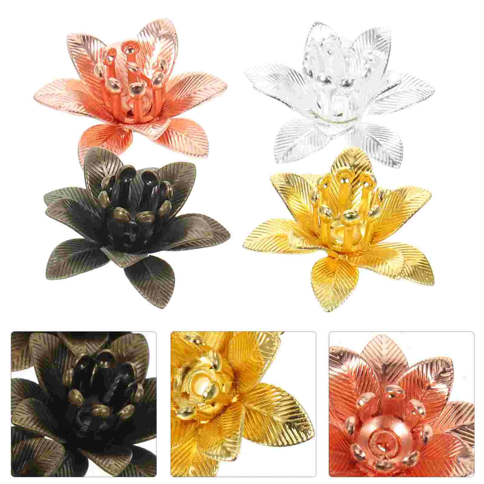 40 Pcs Flower Hair Accessories Bracelet Beads Loose DIY Jewelry Rose Gold Metal Decoration Making Jewelries
40 Pcs Flower Hair Accessories Bracelet Beads Loose DIY Jewelry Rose Gold Metal Decoration Making Jewelries