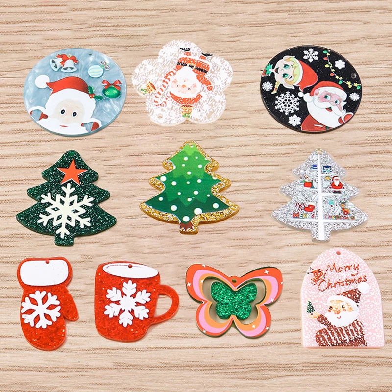 10pcs/lot Mix Cartoon Resin Christams Tree Gloves Santa Claus Charms Pendants for Jewelry Making DIY Earrings Necklaces Gifts
10pcs/lot Mix Cartoon Resin Christams Tree Gloves Santa Claus Charms Pendants for Jewelry Making DIY Earrings Necklaces Gifts