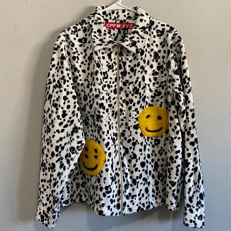 Coat Kanye CPFM.XYZ Ranch Zip Jacket Men Women 1:1 High Quality Shirt Wool Jersey Spotted Leopard Zip-up Coats
Coat Kanye CPFM.XYZ Ranch Zip Jacket Men Women 1:1 High Quality Shirt Wool Jersey Spotted Leopard Zip-up Coats
