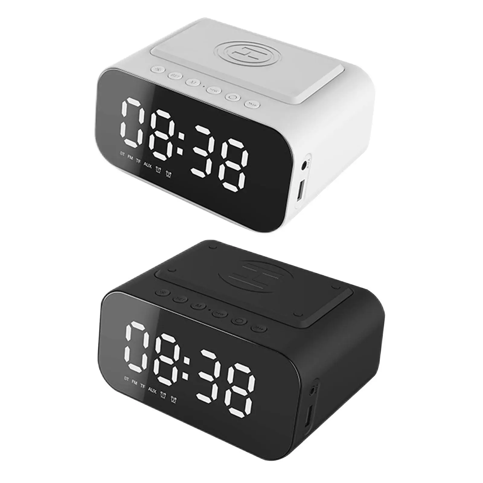 Wireless Charging Bluetooth Speaker LED Display Clock Alarm Portable Speaker Waterproof Outdoor Music Hifi Sound Deep Bass Speak
Wireless Charging Bluetooth Speaker LED Display Clock Alarm Portable Speaker Waterproof Outdoor Music Hifi Sound Deep Bass Speak