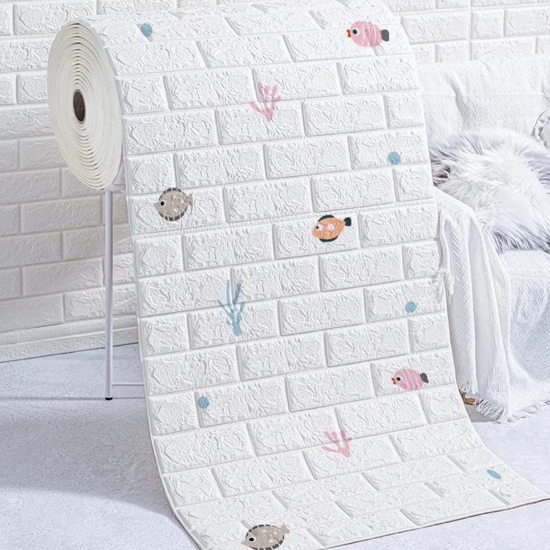 Новинка 3D обои с рисунком кирпича самоклеящиеся теплые водонепроницаемые влагостойкие Стикеры для спальни фон для украшения стен