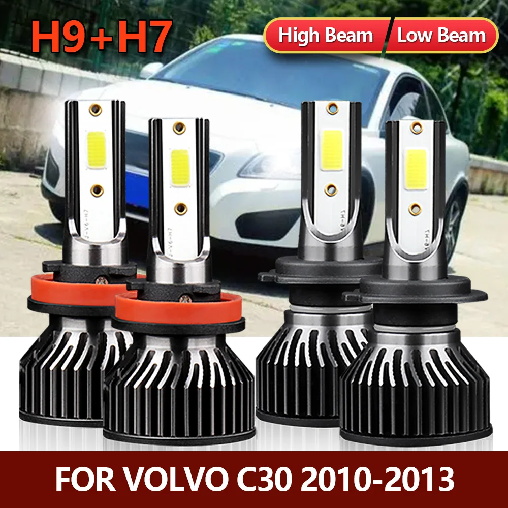 4x LED Headlight Bulbs H9 H7 High Low Combo Beam Car Turbo Bright Lamps Kit For Volvo C30 2010 2011 2012 2013
4x LED Headlight Bulbs H9 H7 High Low Combo Beam Car Turbo Bright Lamps Kit For Volvo C30 2010 2011 2012 2013