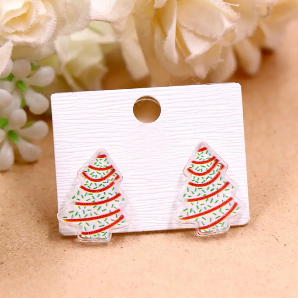 Stylish Female Earrings Acrylic Lightweight Christmas Tree Shaped Women Earrings Fashion Jewelry Ear Studs for Teens
Stylish Female Earrings Acrylic Lightweight Christmas Tree Shaped Women Earrings Fashion Jewelry Ear Studs for Teens