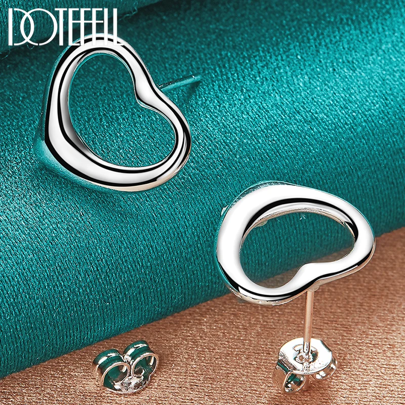 DOTEFFIL 925 Sterling Silver Heart Stud Earrings For Woman Wedding Engagement Fashion Party Charm Jewelry
DOTEFFIL 925 Sterling Silver Heart Stud Earrings For Woman Wedding Engagement Fashion Party Charm Jewelry