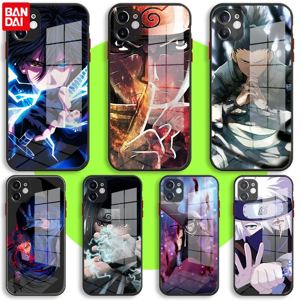 BANDAI Black Soft Glass Case For iPhone 13 11 12 Mini Pro Max XS XR X 7 8 6 Plus SE2 Silicone Cover HOKAGE Uzumaki Naruto Sasuke
BANDAI Black Soft Glass Case For iPhone 13 11 12 Mini Pro Max XS XR X 7 8 6 Plus SE2 Silicone Cover HOKAGE Uzumaki Naruto Sasuke
