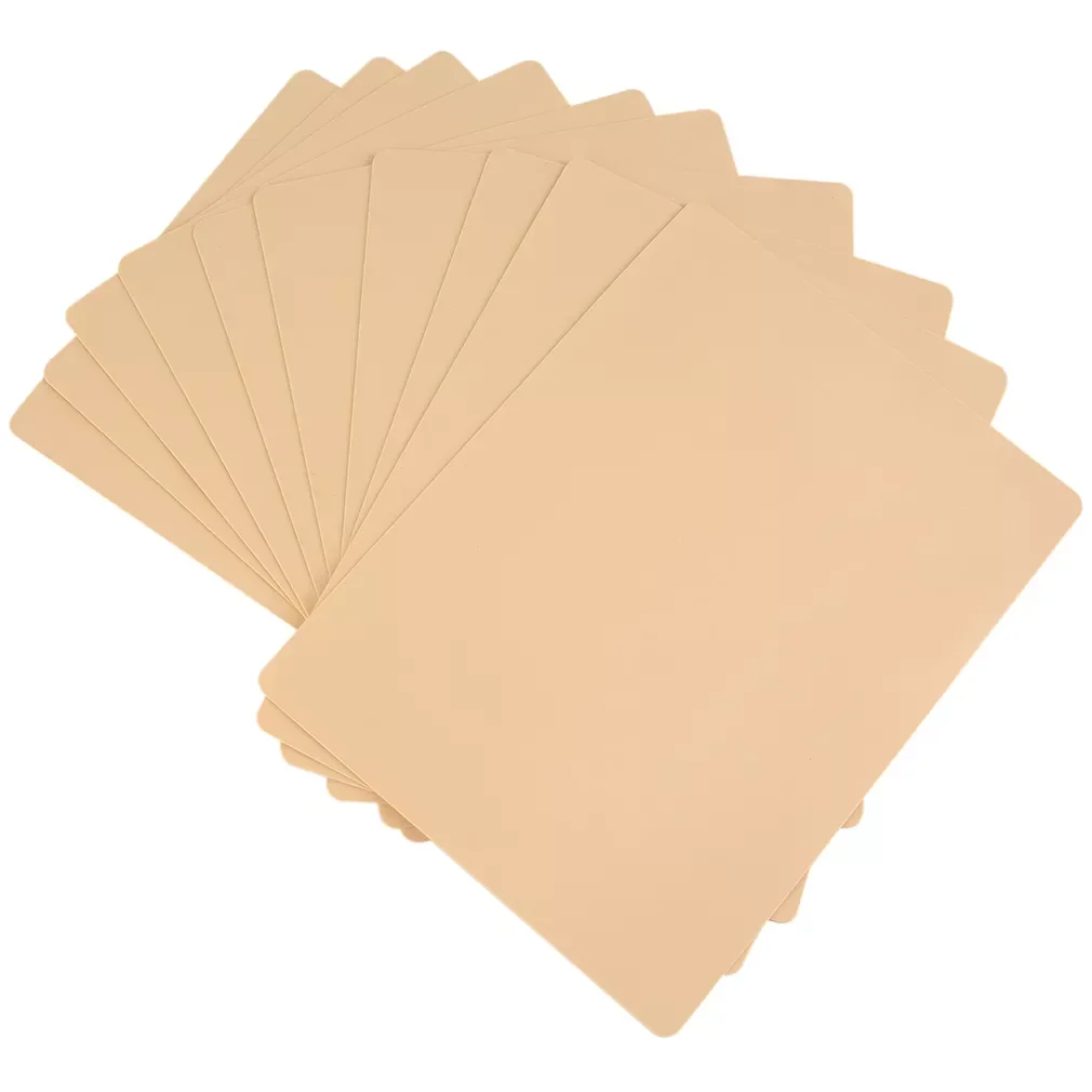 NEW2022 10pcs Top Quality Permanent Makeup Eyebrow Lips 20 x 15cm Blank Tattoo Practice Skin Sheet for Needle Machine Supply Kit
NEW2022 10pcs Top Quality Permanent Makeup Eyebrow Lips 20 x 15cm Blank Tattoo Practice Skin Sheet for Needle Machine Supply Kit