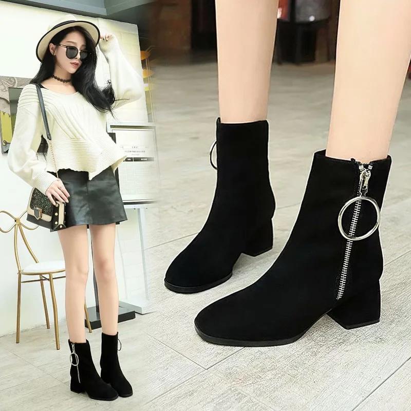 Alo cnc 2022 New Spring and Summer All-match Solid Color Pointed Square Heel Suede Ladies Boots
Alo cnc 2022 New Spring and Summer All-match Solid Color Pointed Square Heel Suede Ladies Boots
