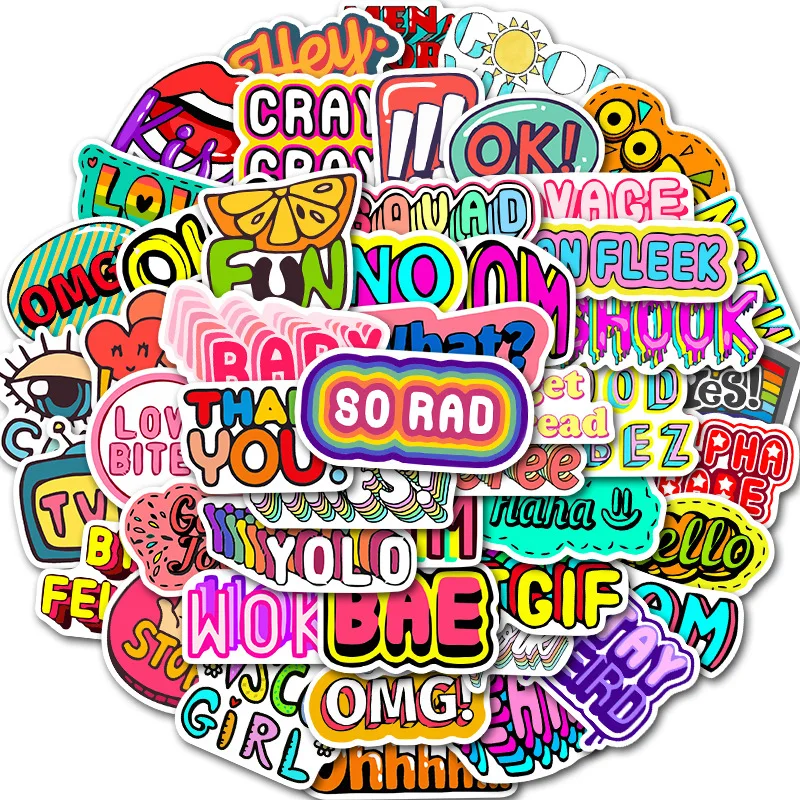 Inspirational English phrases waterproof luggage laptop phone waterproof stationery wallpaper style decorative cute home sticker
Inspirational English phrases waterproof luggage laptop phone waterproof stationery wallpaper style decorative cute home sticker