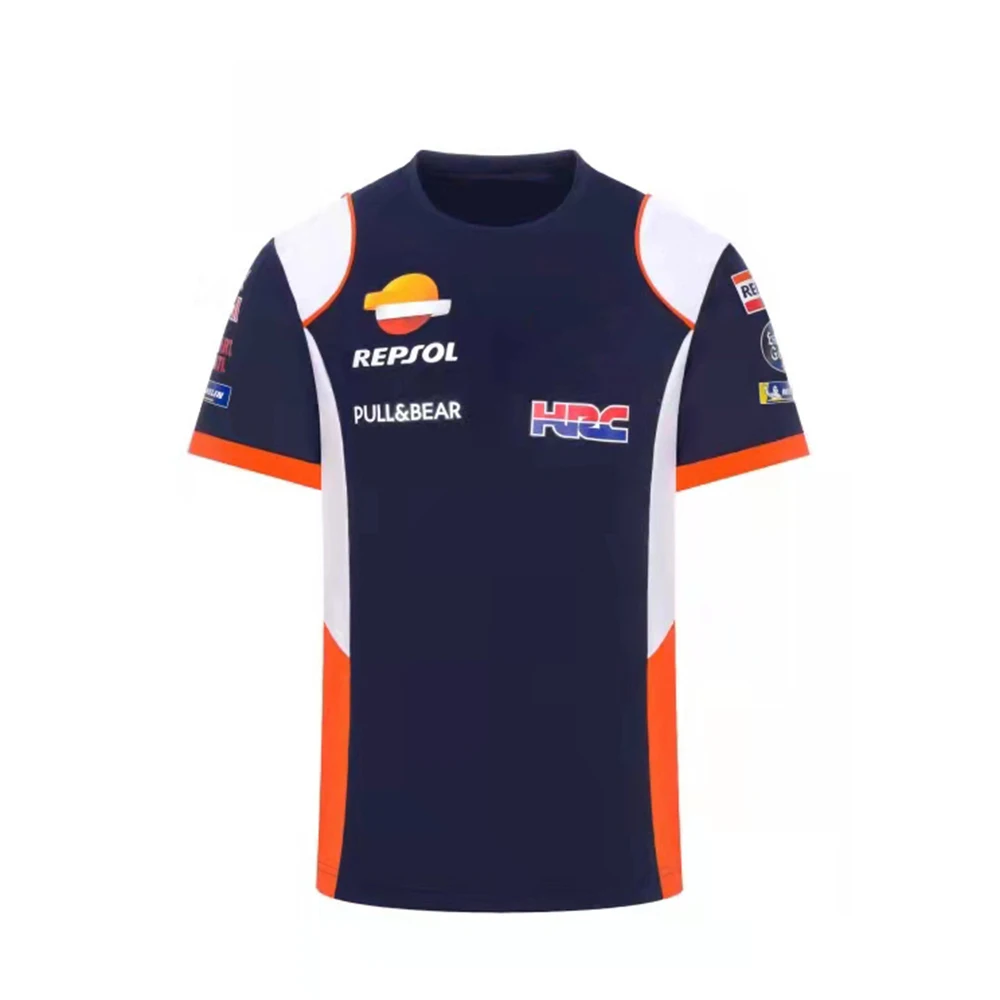 Moto For Honda HRC Repsol Racing Team T Shirt Motorcycle Ride White/Blue Summer Men's Quick Dry Breathable Do Not Fade
Moto For Honda HRC Repsol Racing Team T Shirt Motorcycle Ride White/Blue Summer Men's Quick Dry Breathable Do Not Fade