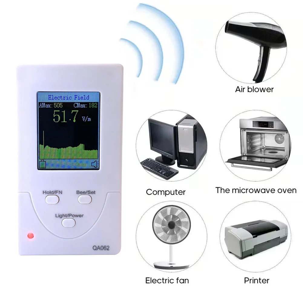 Portable Geiger Counter Dosimeter Electric Magnetic Field And Radio Frequency Radiation Detector 2 Alarm Ways Color Screen
Portable Geiger Counter Dosimeter Electric Magnetic Field And Radio Frequency Radiation Detector 2 Alarm Ways Color Screen