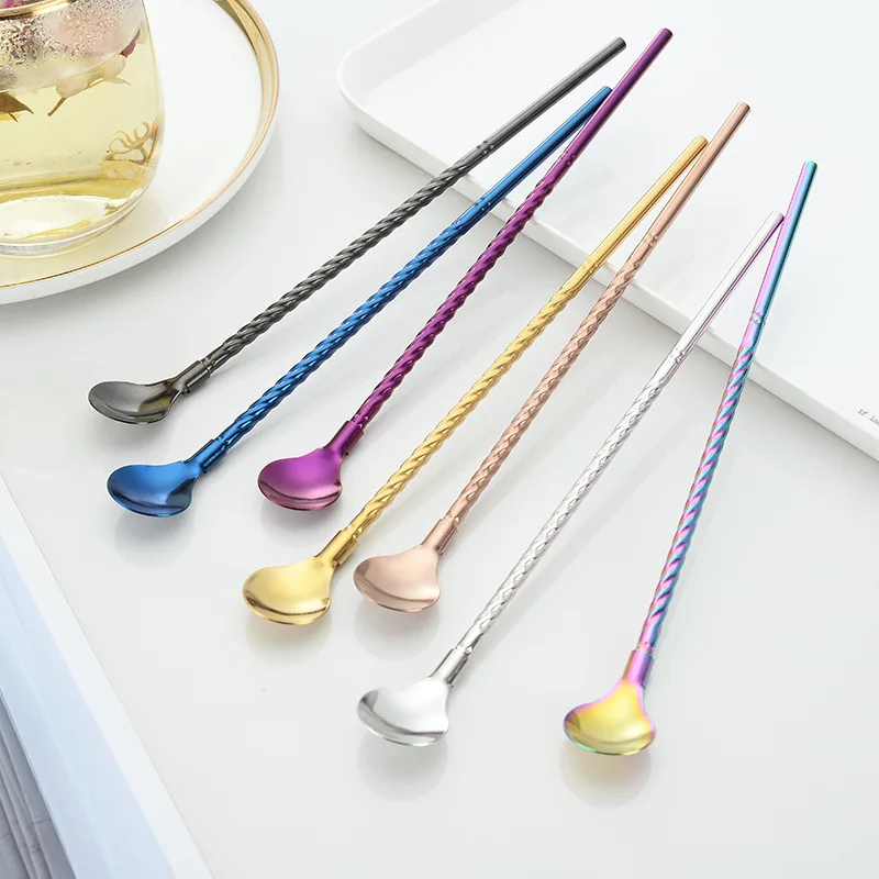 7pcs Mixing Spoon Reusable Straw Spoon Stainless Steel Long Metal Drinking Straw Spoon with Cleaning Brush Drink Accessories
7pcs Mixing Spoon Reusable Straw Spoon Stainless Steel Long Metal Drinking Straw Spoon with Cleaning Brush Drink Accessories