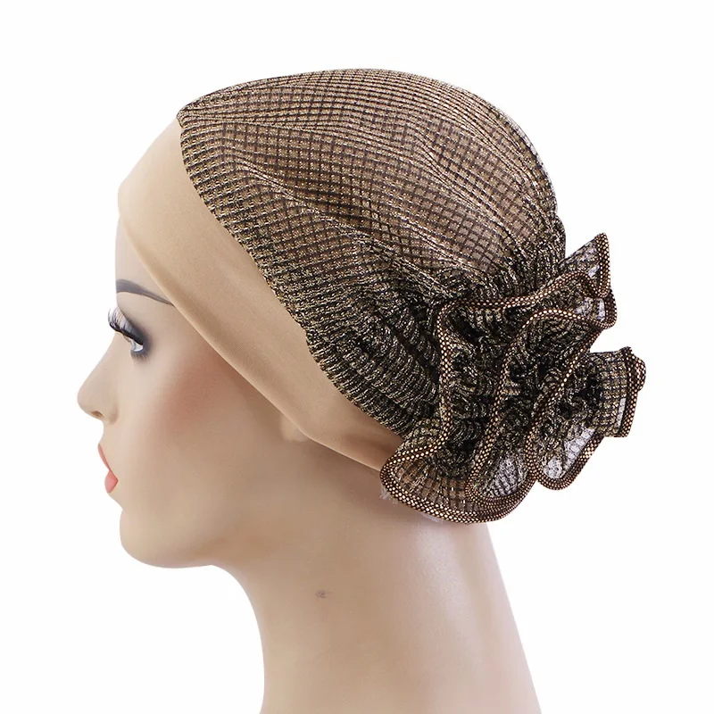 New Style Fashion Women Muslim Floral Turban Hijab Headwrap With Flower Glitter Turban Hat
New Style Fashion Women Muslim Floral Turban Hijab Headwrap With Flower Glitter Turban Hat