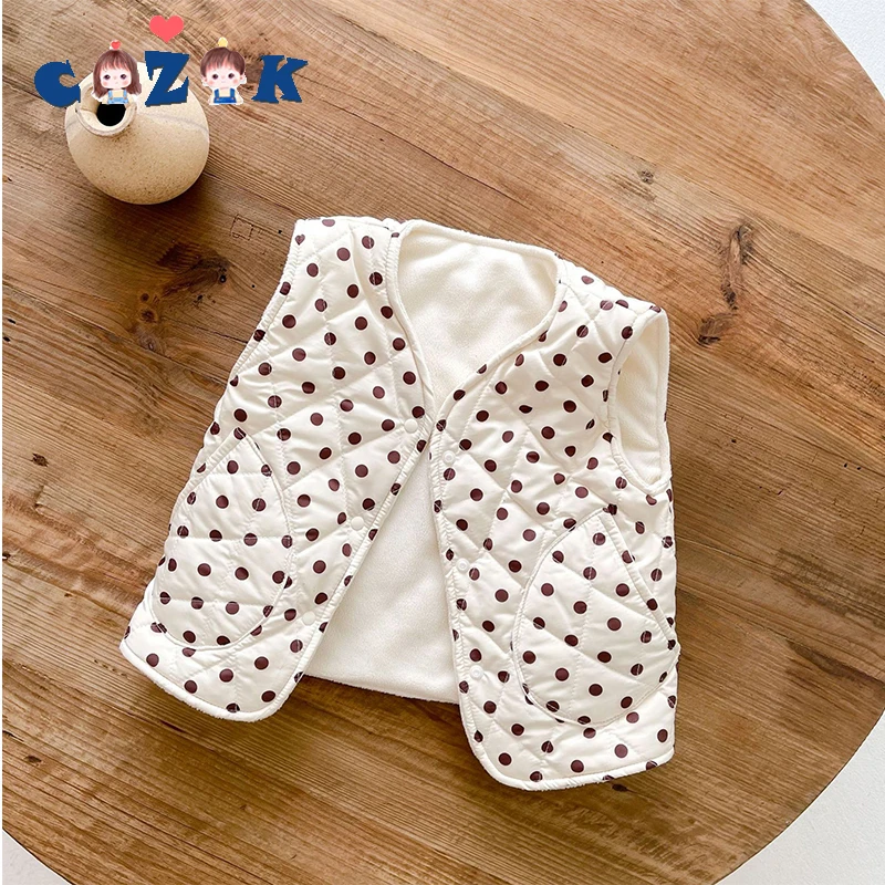 Infant Clothing Vest Baby Boys Dot Cotton Jacket Cardigan Toddler Kids Autumn Winter Thickened Warm Baby Girls Cotton Vest
Infant Clothing Vest Baby Boys Dot Cotton Jacket Cardigan Toddler Kids Autumn Winter Thickened Warm Baby Girls Cotton Vest