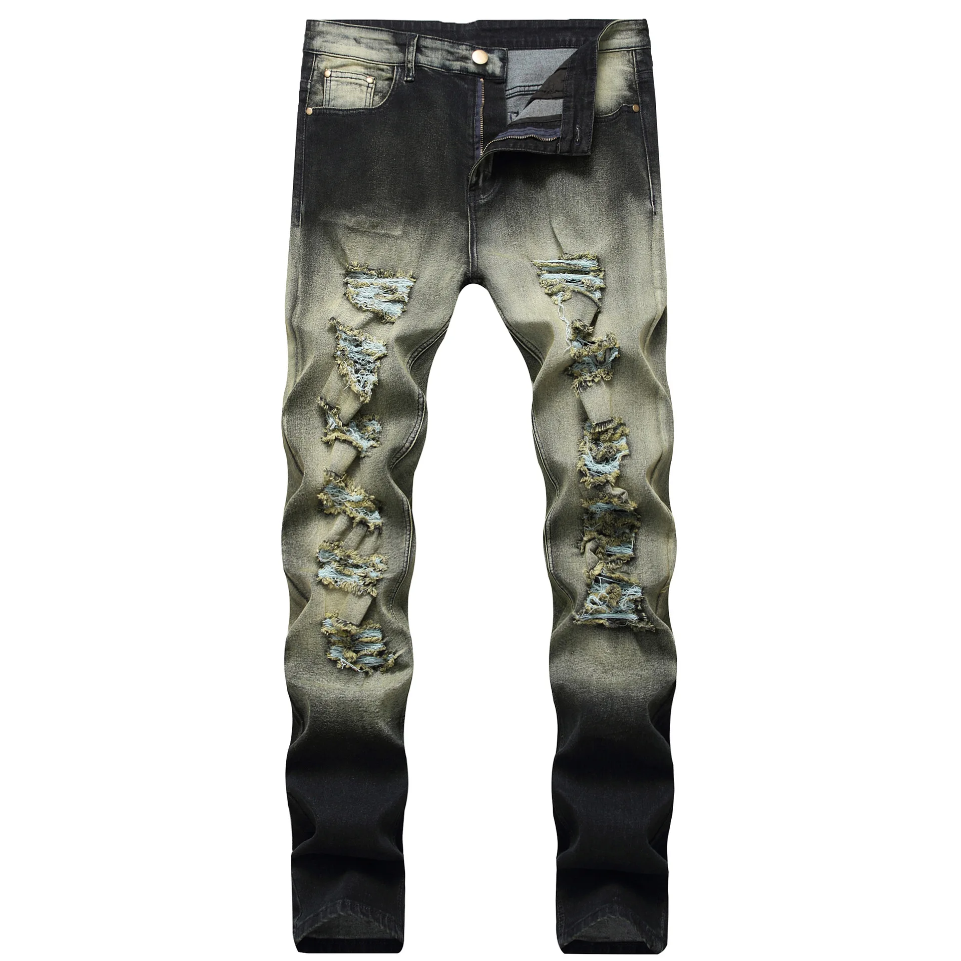 Fashion Designer Men Jeans Retro grey Stretch Slim Fit Painted Ripped Jeans Men Korean Style Vintage Casual Denim Pants Hombre
Fashion Designer Men Jeans Retro grey Stretch Slim Fit Painted Ripped Jeans Men Korean Style Vintage Casual Denim Pants Hombre