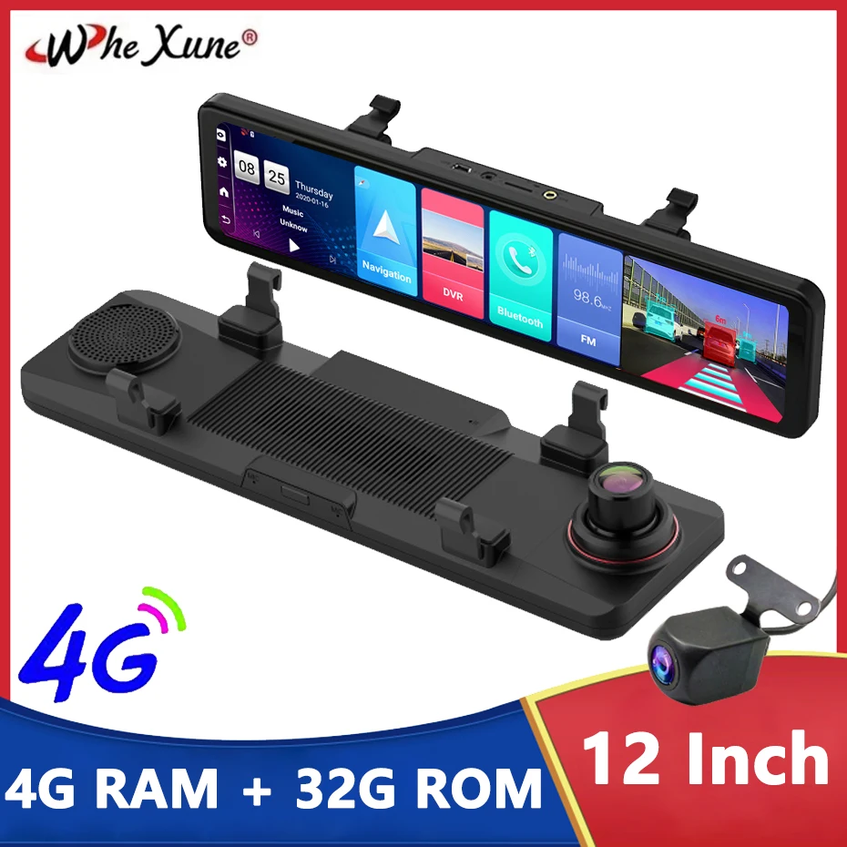 12" Car DVR Rearview Mirror Registrar Camera 4G Android 8.1 Dash Cam GPS Navigation Videcam ADAS Full HD 1080P Video Recorder
12" Car DVR Rearview Mirror Registrar Camera 4G Android 8.1 Dash Cam GPS Navigation Videcam ADAS Full HD 1080P Video Recorder